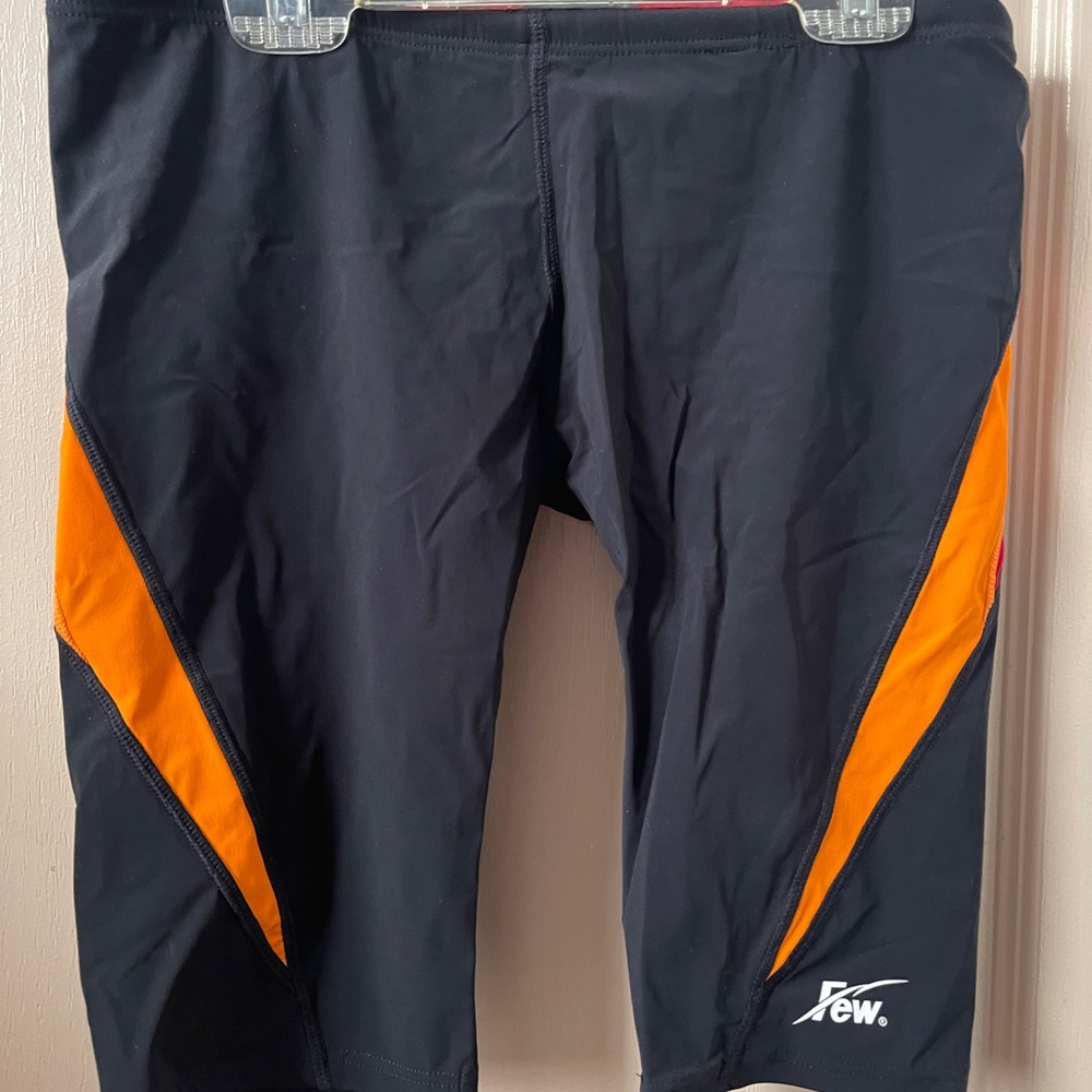 Few Swim Jammers Men’s Size L Black Orange Red Athletic Swim Shorts
